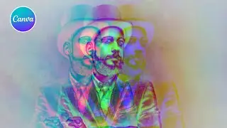 How To Create Double color exposure effect in canva #easycanva l Canva Tutorial
