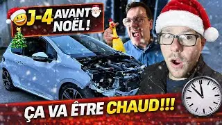 ⏱️ J-4 AVANT NO&Euml;L ! ON DOIT FINIR LA 208 GTI POUR LA PEINTURE COMPLETE 😱🎄
