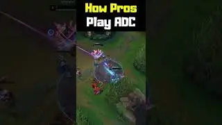 How Pros Play ADC - League of Legends #shorts