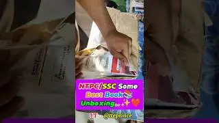 RRB NTPC/SSC Some Best Book📚 Unboxing..✨❤️ #tteprince #motivation #bestbooks #unboxing