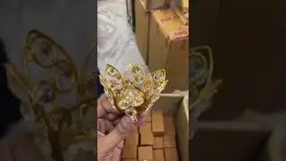 Traditional Crystal Lotus Shape Diya | Available on IndiaMART