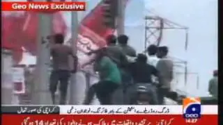 MQM Terrorism on 12 May 2007 as seen on Geo