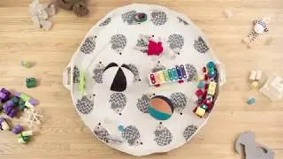 3 Sprouts Play Mat Bag &ndash; Large Portable Floor Activity Rug for Baby Storage