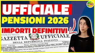 AUMENTO PENSIONI: Tutti gli importi UFFICIALI del 2026!