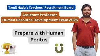 Preparation Plan - TN TRB Assistant Professor Human Resource Development Exam 2025