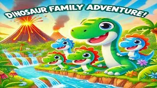 Dinosaur Family Adventure! 🦖🎶 | Fun Kids Song & Animated Dino Journey!