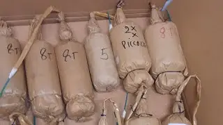 100mm italian cylindrical shell, Zylinderkugelbombe multisalut titanium salute [4k] extremer sound
