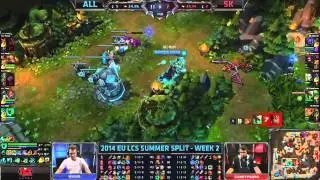 ALL vs SK - 2014 EU LCS Summer Split W2D2 [Highlights]