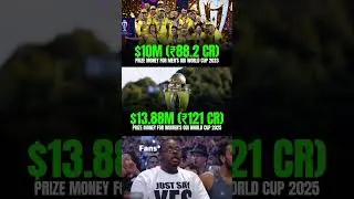 Prize Money ICC Women's World Cup 2025 👀😯