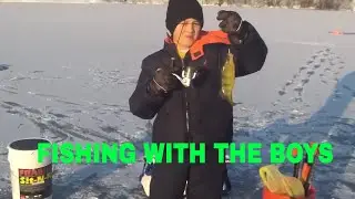 ICE FISHING WITH MY SONS AT EARL RESERVOIR