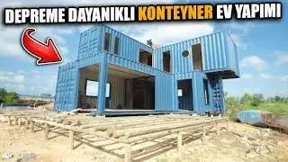 DEPREME DAYANIKLI KONTEYNER EV YAPIMI | HOUSE BUILDER !!