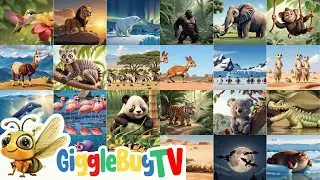 50 Amazing Animals for Children kids | GiggleBugTV Nursery Rhymes & Kids Songs