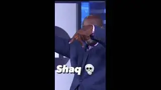 Shaq's reaction after the Hawks won Game 4