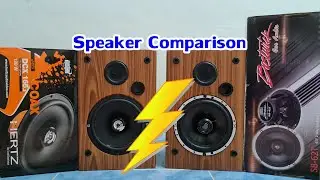 Car Audio : ลำโพงรถยนต์ Speaker comparison Hertz DCX165.3 vs Bostwick SB-62T