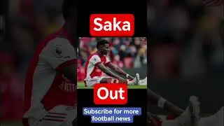 Bukayo Saka out with hamstring injury #sports #football #premierleague #fyp