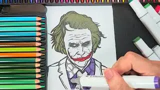Joker Coloring Pages | Tutorial Coloring Joker