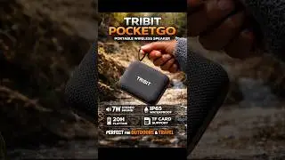 Tribit PocketGo Portable Bluetooth Speaker | Quick Unboxing Audio Test | 20 Hrs Playtime #btspeaker