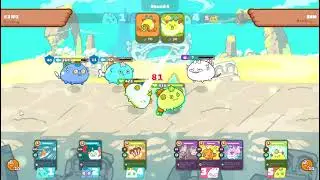 Axie Infinity 2021 12 12 / Batalla &eacute;pica doble pez-planta contra triple tanque :-)