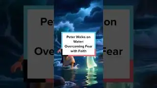 Peter Walks on Water: Overcoming Fear with Faith #faith #kidbible #childofgod #teenbible #viral