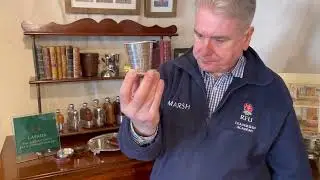 An antique Telescopic Travel Cup and Pocket Flask