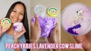 Unboxing Peachybbies Lavender Cow Slime Video asmr | Filipino - Malaysia Lifestyle Blogger