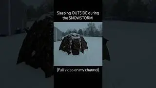 Tent & Snowstorm Timelapse #camping #outdoors #relaxing