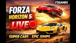 🔴 LIVE 🔥 Forza Horizon 5 | Crazy Jumps & Supercars 🚗💨 | F3GAMES