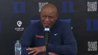 Adrian Autry postgame press conference following historic loss vs #3 Duke