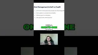 Risks In DeFi vs. Tradfi #trading #cryptocurrency