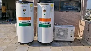 600 Liter Whiplash Heat Pump (Hotel Harivansh Dwarka Complete Installation) 📞80000 58080