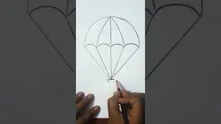 #shorts #how to draw a parachute #drawing ideas #drawing tutorial #drawing for beginners 🥰🥰🥰🥰