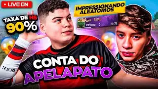 🔴 LIVE! - JOGANDO NA CONTA DO APELAPATO! IMPRESSIONANDO ALEATORIOS - PHZIN7 LIVE ON FREE FIRE 🔴