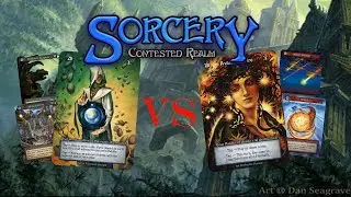 Sorcery: Contested Realm Gameplay Geomancer VS Avatar of Fire