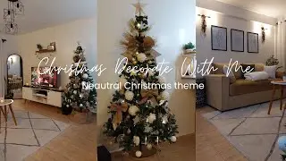 CHRISTMAS DECORATE WITH ME | NEUTRAL CHRISTMAS DECOR THEME | Wangui Gathogo