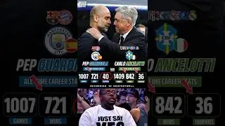 Guardiola vs Ancelotti: Career Stats and Legacy Comparison!