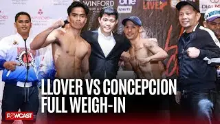 Kenneth Llover vs Luis Concepcion Full Weigh-in at Winford, Manila | with Undercard 