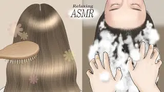 [ASMR] Сосредоточьтесь на звуке! анимация ухода за волосами