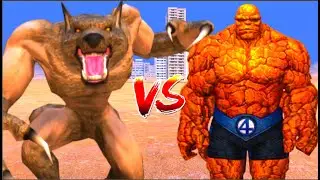 (werewolf VS Ben Grimm) 100 werewolf army VS 1000 Ben Grimm army