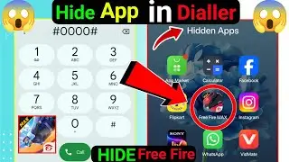 😱Free Fire Dial Pad Mein Kaise Chupaye | How To Hide Free Fire In Dialer | Free Fire Hide In Dialer