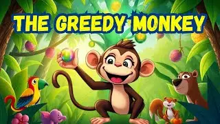 The Greedy Monkey 🐒 and the Magical Fruit Tree 🌳 | Funny Moral Story for Kids | Animated Moral Story