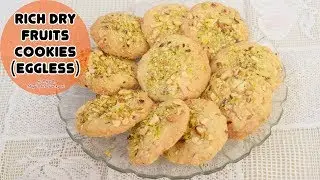 Rich Dry Fruit Cookies (Eggless) Recipe - Priya R - Magic of Indian Rasoi