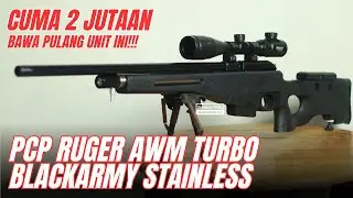 AUTO BORONG‼️ Harga Senapan Angin PCP Ruger AWM Turbo BLACKARMY Promo Cuma 2 JUTAAN!
