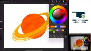 Procreate Art on the iPad! Planet Saturn!