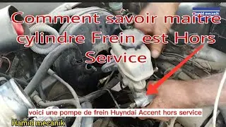 Comment savoir Maitre Cylindre de frein Hors service Huyndai Accent