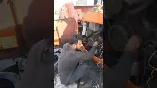 The brake was not opening and the roller was not moving #engine #mechanic #arif #mechanical #work