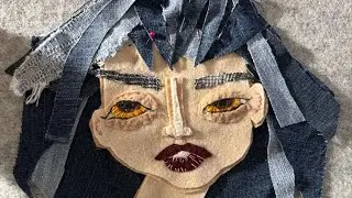 Textile art that I will be adding to an upcycled jacket