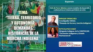 Tierra, territorio y autonomía: demandas históricas de la marcha indígena