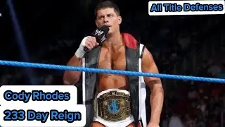 Every WWE Intercontinental Championship Title Defense of Cody Rhodes’s 1st Reign (236 Days)