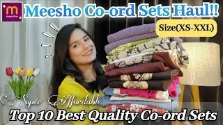 Meesho Best Selling Top 10 Co-ord Set Haul Under 700/-🥰| Must Buy💕 |Honest Review😇