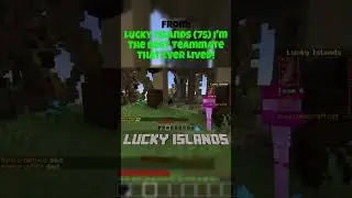 Trapping a Rage Quitter That Just Happens to be My Teammate | Lucky Islands #shorts #minecraft #luck